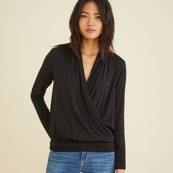 Amour Vert Angela Surplice Top - Picture 2 of 3